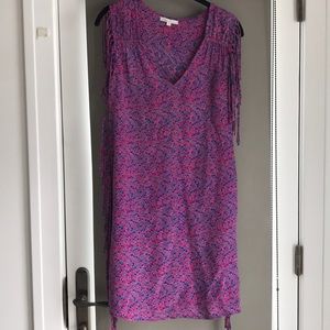 Maje abstract fringe dress, S